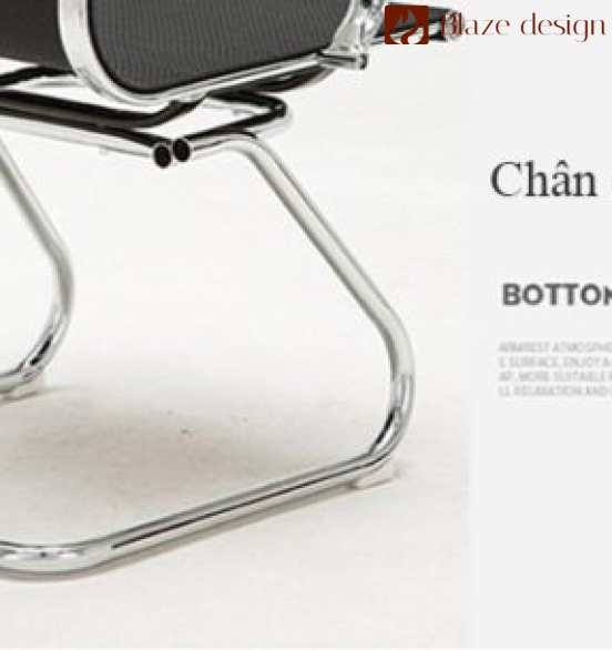 Ghế họp VGL2001 chân quỳ lưng lưới thấp