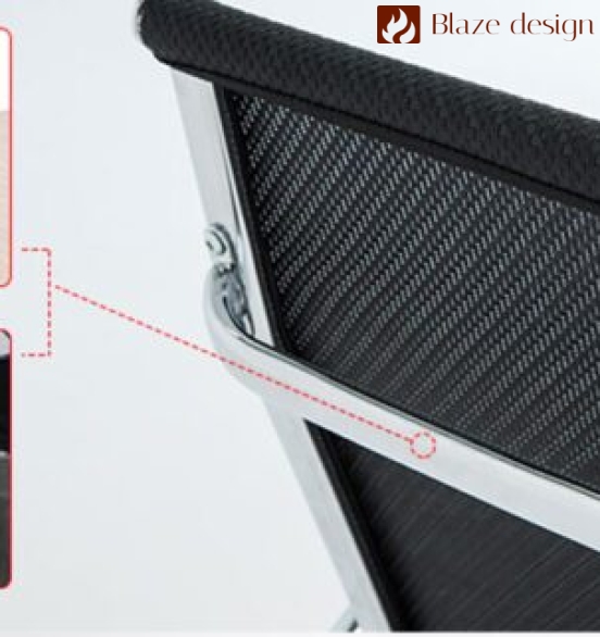 Ghế họp VGL2001 chân quỳ lưng lưới thấp